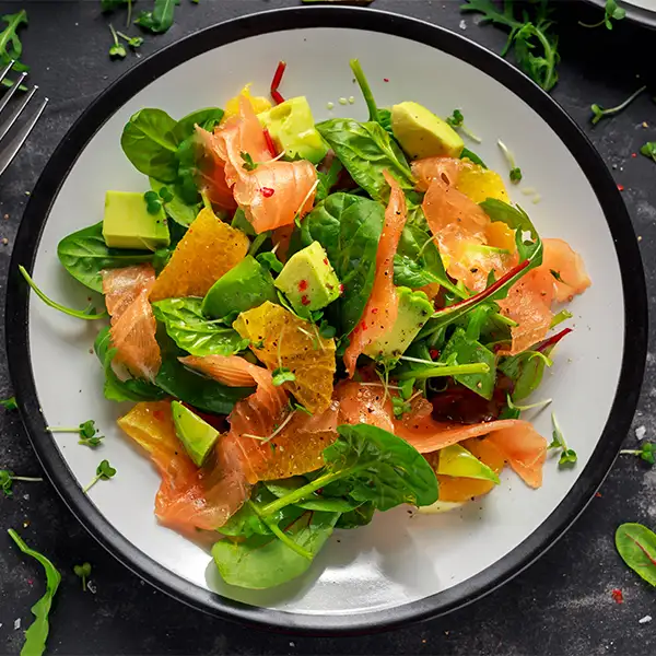 Salade au saumon